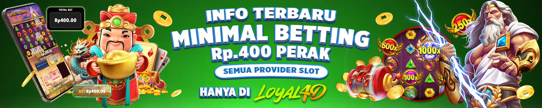 Provider Slot Bet 400 Rupiah LOYAL4D